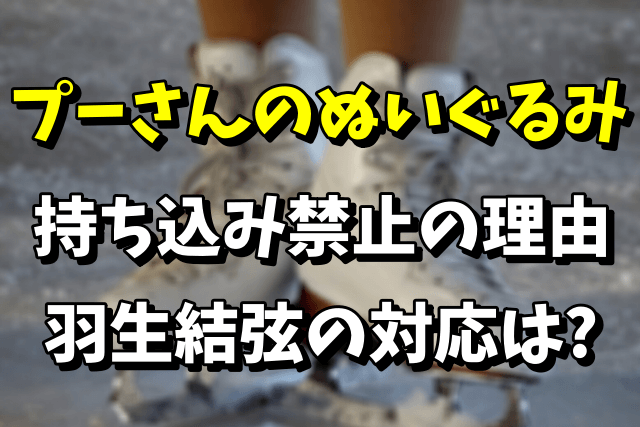 【北京五輪2022】プーさんのぬいぐるみが持ち込み禁止の理由！羽生結弦の持ち込みは？