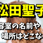 松田聖子が通う美容室の名前や場所はどこ？聖子ちゃんカットの美容室の現在！